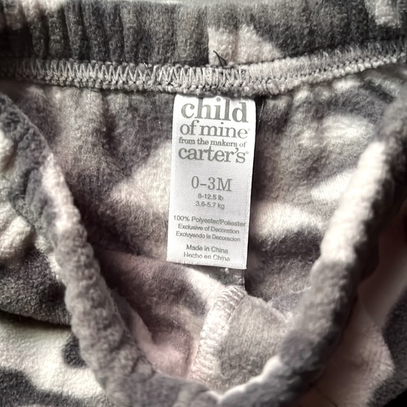NWOT— Child of Mine by Carter’s Baby Boy Fuzzy Pants - Picture 3 of 5